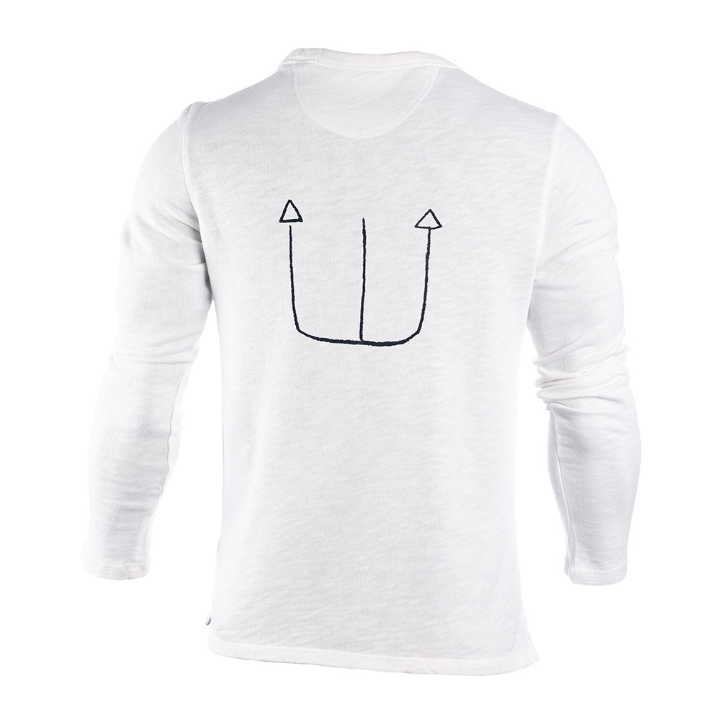 SUDADERA TRIDENTE NEPTUNO BASQUIAT BLANCO image number null