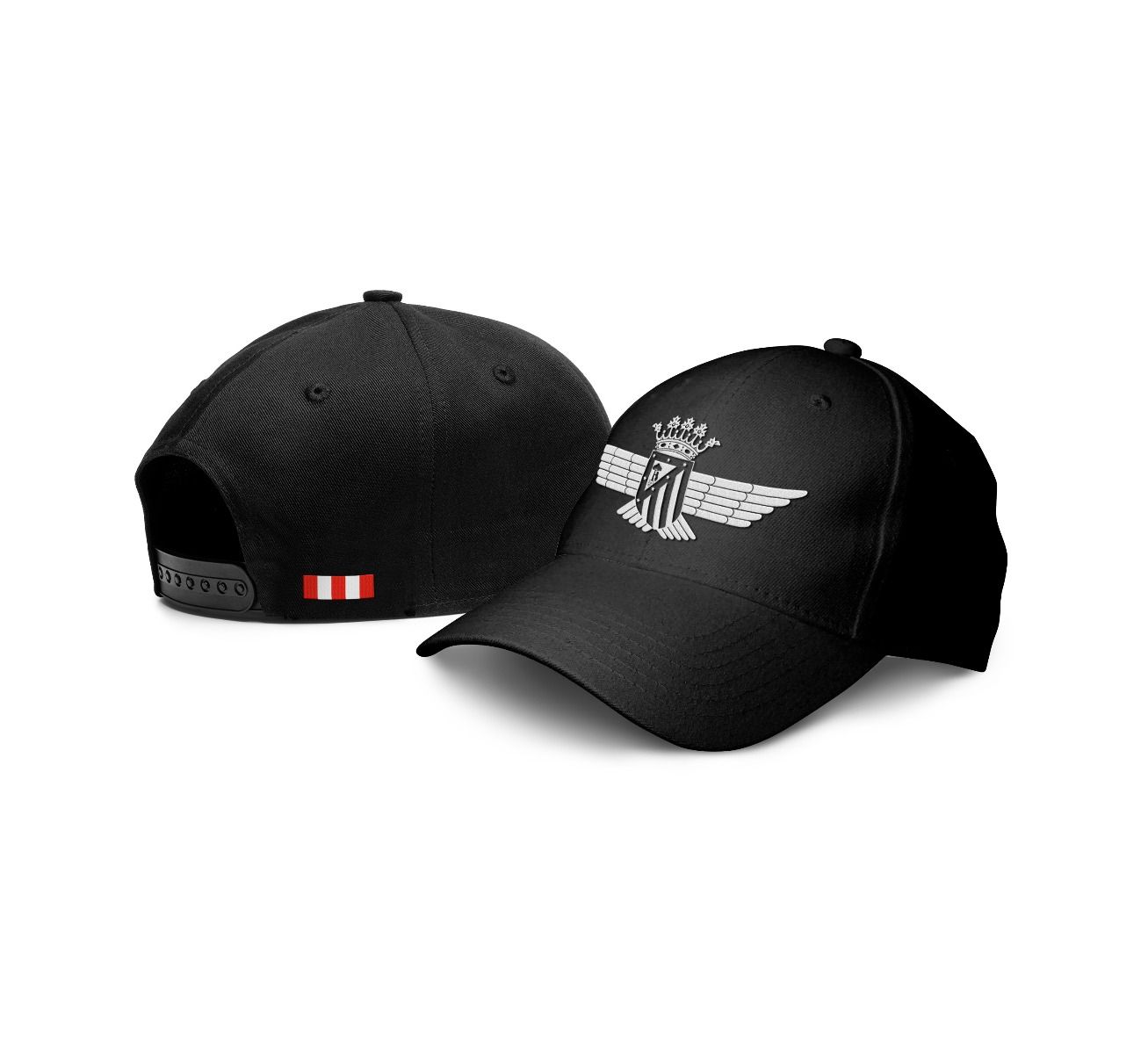 GORRA NEGRA ESCUDO ATLÉTICO AVIACIÓN image number null