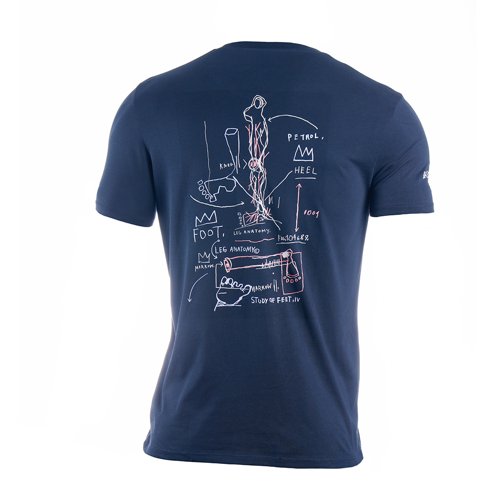 CAMISETA PIE BASQUIAT AZUL MARINO image number null