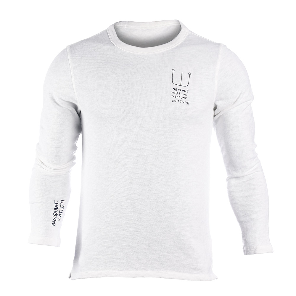 SUDADERA TRIDENTE NEPTUNO BASQUIAT BLANCO image number null