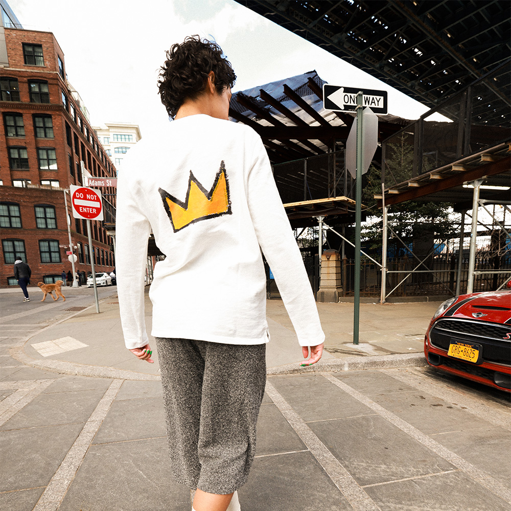 SUDADERA PEZ BASQUIAT BLANCO image number null